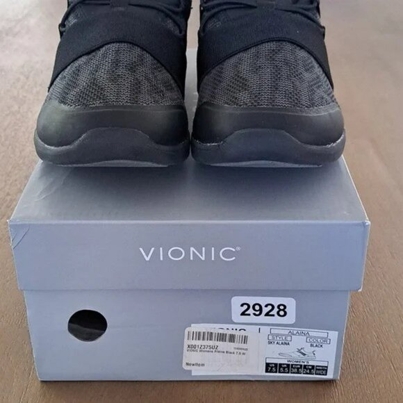 Vionic Alaina - Women's Active Supportive Sneaker - Color: Black - Size: 7.5 - Picture 3 of 9